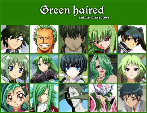 Green haired anime characters by jonatan7 on DeviantArt