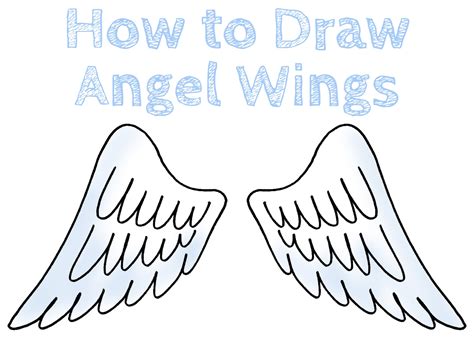 How to Draw Angel Wings - Draw for Kids