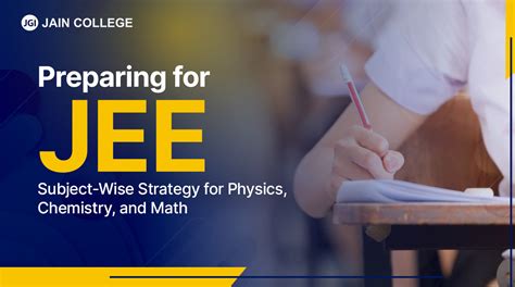 Preparing for JEE: Subject-Wise Strategy for Physics, Chemistry, and Math
