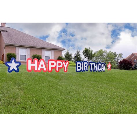 Hillman Happy Birthday 22-3/5-in x 15-in Corrugated plastic Residential ...