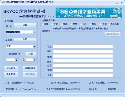 Seo关键词排名查询工具界面预览 - Seo关键词排名查询工具界面图片