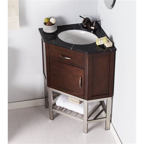 Harper Blvd Karhold Corner Bath Vanity Sink w/ Marble Top (OS0687TB ...