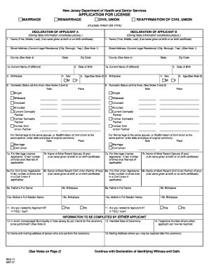 marriage certificate nj Forms and Templates - Fillable & Printable ...