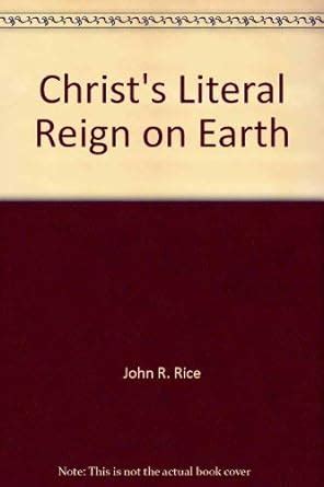 Amazon.in: Buy Christ's Literal Reign on Earth Book Online at Low ...