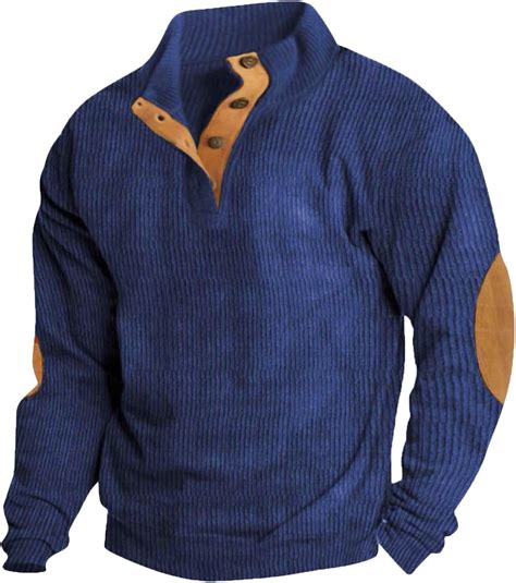 Oversized Sweater,Men'S Casual Corduroy Sweatshirt Long Sleeve Thermal ...