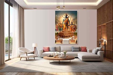 ayodhya ram mandir Jai Sri Ram Painting purushottam ram