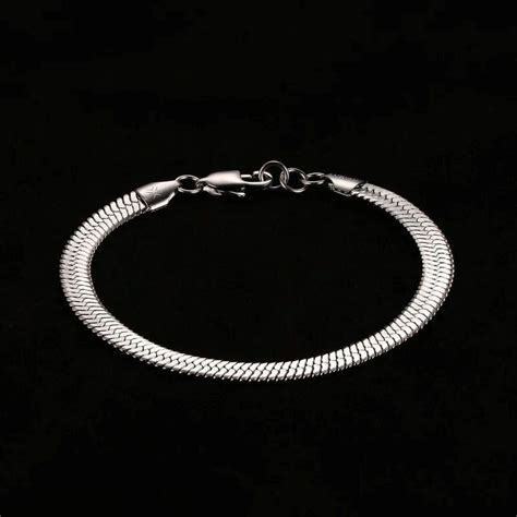 Herringbone Silver Bracelet for men – The Silver Essence