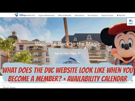 DVC Website Tour When You're An Owner & Availability Calendar 2022 ...