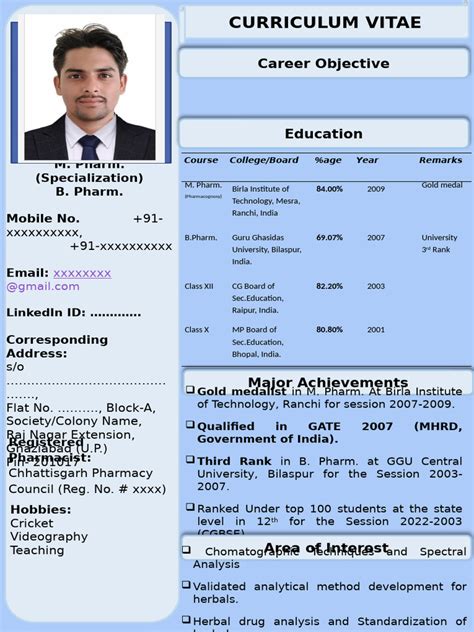 Image result for CV Sample PDF