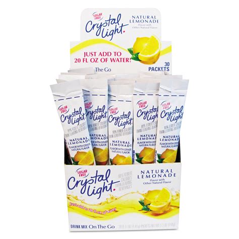 Crystal Light Crystal Light On-The-Go Mix Lemonade Sticks Powder ...