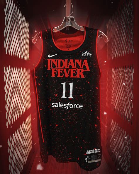 Indiana Fever 2025 Stranger Things Jersey
