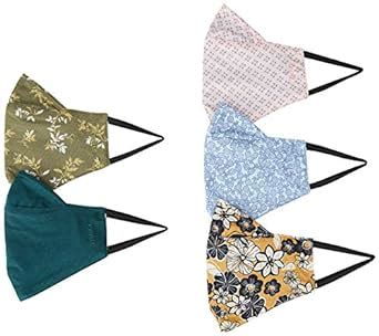 Amazon Brand - Symbol Women's Cotton Reusable Face Mask (SY-WW-P5-Mask4 ...