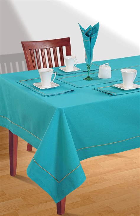 Buy Swayam Multipurpose Cotton 6 Seater (22t cm x 150 cm) Table Cover ...