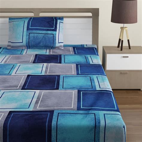 Buy SWAYAM Zinnia Printed 2-Pc.Single Bedsheet Set - 150 x 225 cm from ...