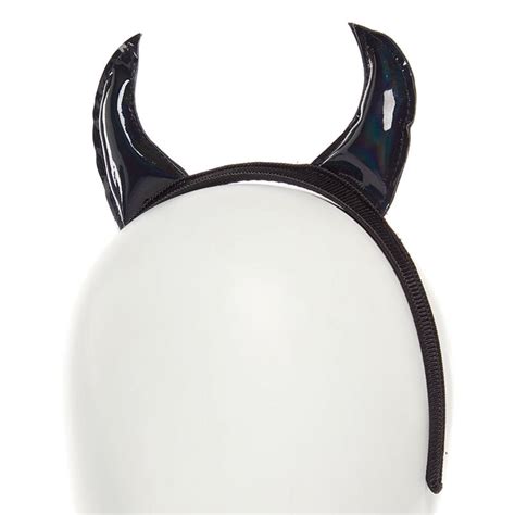 Devil Horns Headband Black at Vicki Howes blog