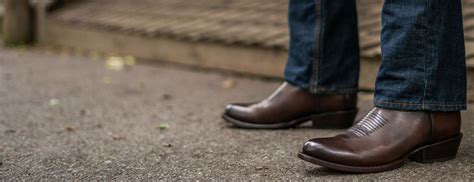 Men's Maverick Cowboy Boot In Anejo Brown Leather - Thursday Boots
