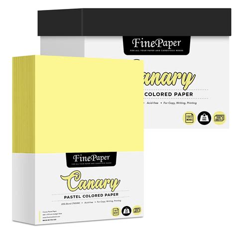 11 x 17" Canary Yellow Pastel Color Paper - Great for Arts and Crafts ...