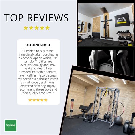 30mm Sprung PRO Anti-Shock Rubber PRO Gym Floor Tile