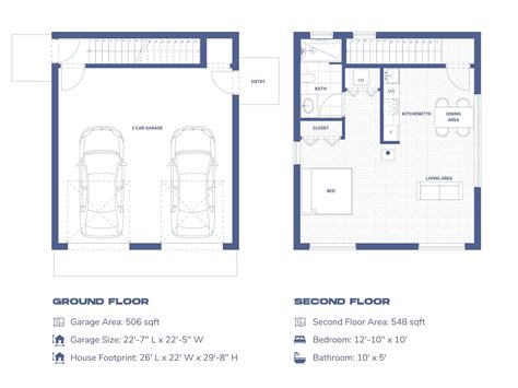 Garages With Living Quarters Floor Plans