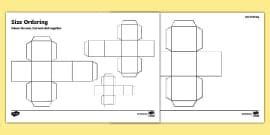 Cube Net - Maths - Twinkl
