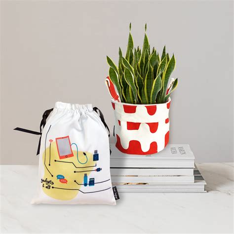 GADGET BAG cum CANVAS BASKET - pack of 2 – Whistling Yarns