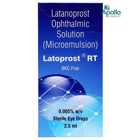 Latoprost RT BKC Free Eye Drops 2.5 ml Price, Uses, Side Effects ...