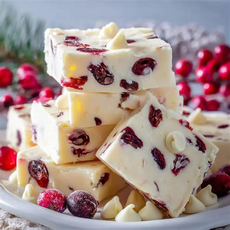 White Chocolate Cranberry Fudge (A Creamy No-Bake Holiday Delight)