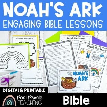 Noah's Ark Bible Lessons by Poet Prints Teaching | TPT