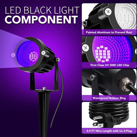 BeeLinks Halloween LED Black Light: 15W Spot Lights Outdoor India | Ubuy