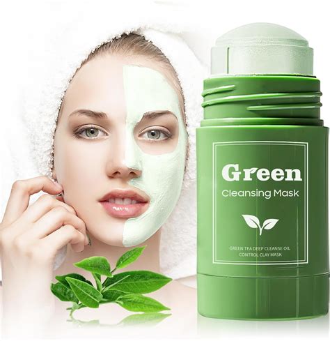 Amazon.com : Ursoulney Green Tea Purifying Clay Face Mask, Blackhead Remover With Green Tea ...