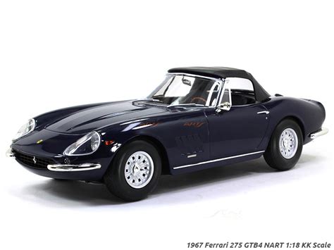 1967 Ferrari 275 GTB4 NART blue 1:18 KK Scale diecast model car | Scale ...