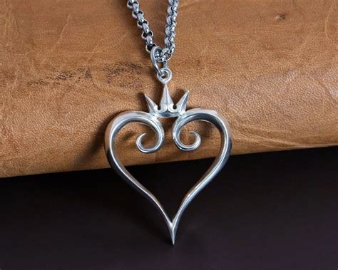 Heart Necklace | Kingdom Hearts | Silver Pendant – Baldur Jewelry