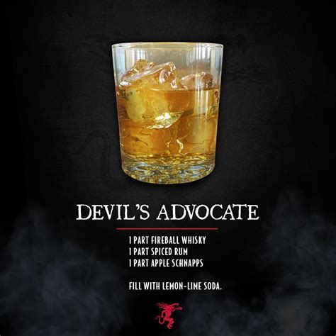 Devil's Advocate | Alcohol drink recipes, Drinks alcohol recipes ...