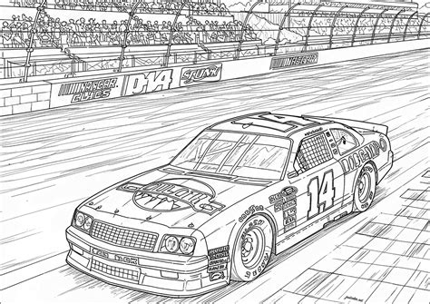 Nascar Race Car Coloring Pages Free