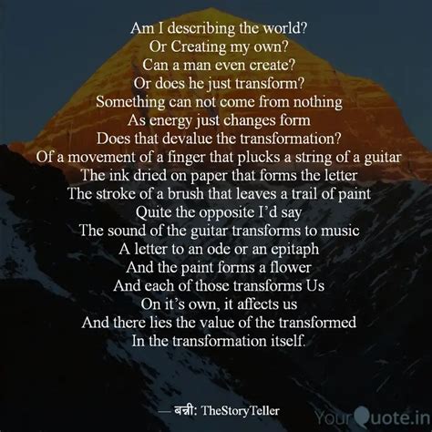 Am I describing the world... | Quotes & Writings by बन्नी ...