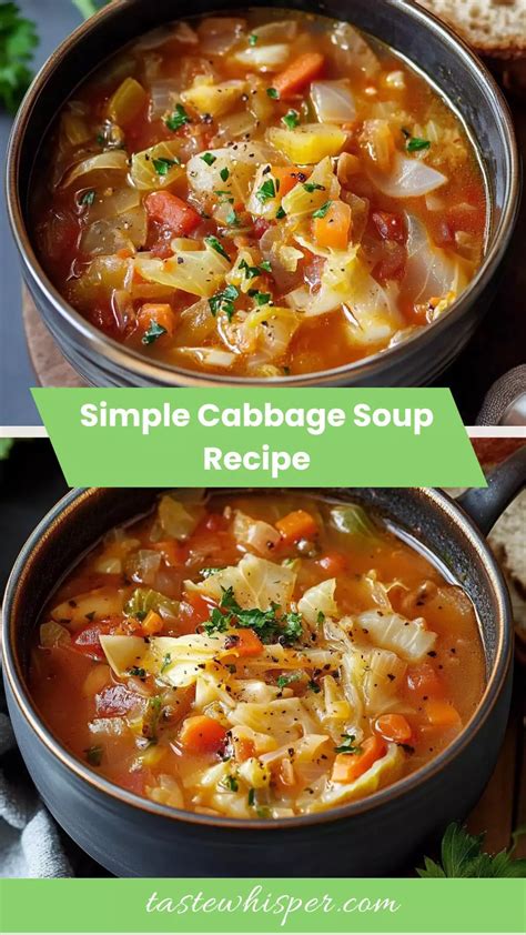 Simple Cabbage Soup Recipe – Taste Whisper