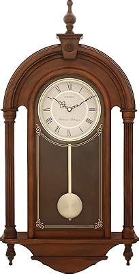 SEIKO Elegant Vertical Wooden Brown Color Analog English Numerals ...