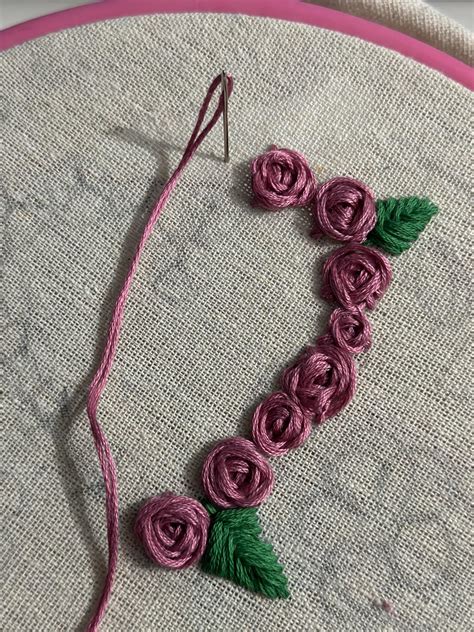 WIP, first janky attempt at roses. Also, I would never have guessed ...