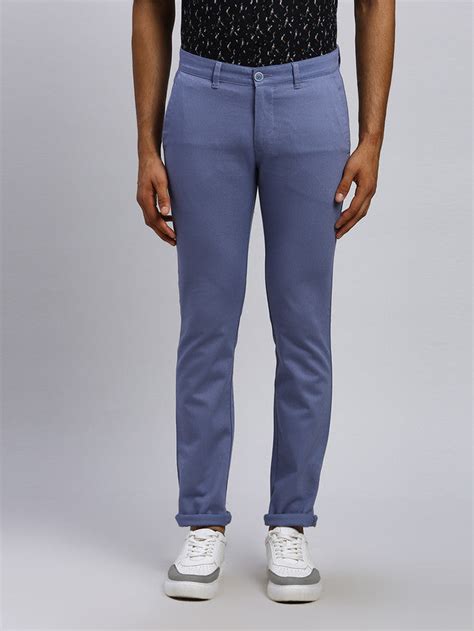 Parx Men Blue Solid Super Slim Fit Trouser – MyRaymond