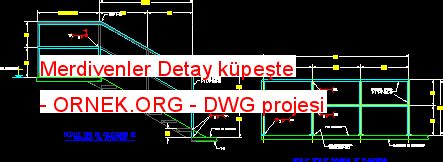 Proje Sitesi | Merdivenler Detay küpeşte Autocad Projesi