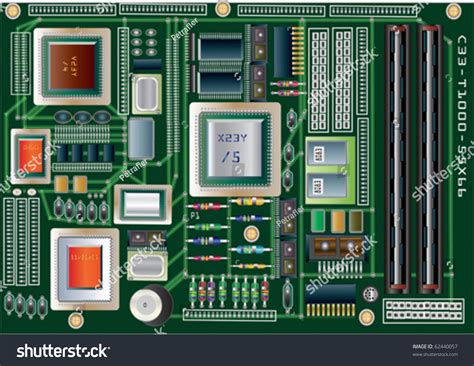 Computer Circuit Board Drawing 的图像结果