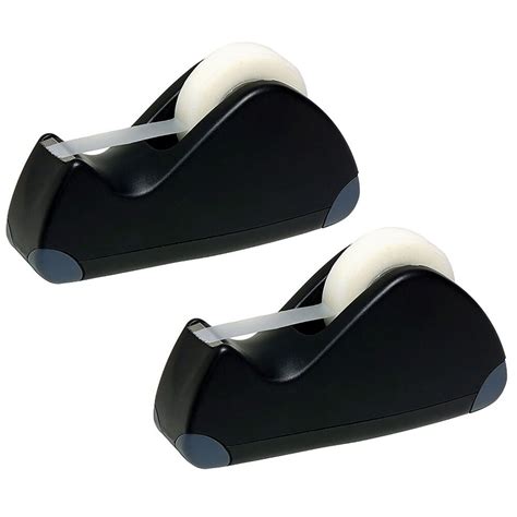 2x Marbig 66m Rolls Tape Office/School Dispenser/Holder w/ Rubberised ...