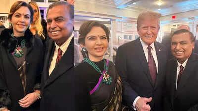 Nita Ambani steals the show in magnificent emerald necklace and black ...