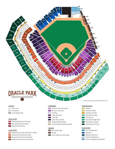 Giants Oracle Park Seating Chart | Portal.posgradount.edu.pe