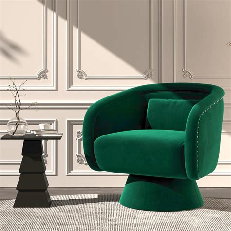RoyalCraft Swivel Barrel Chair,360 Degree Swivel Accent Chair, India | Ubuy