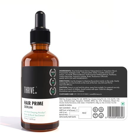 ThriveCo Anti-Grey Hair Prime Serum: Reverse Premature Greying