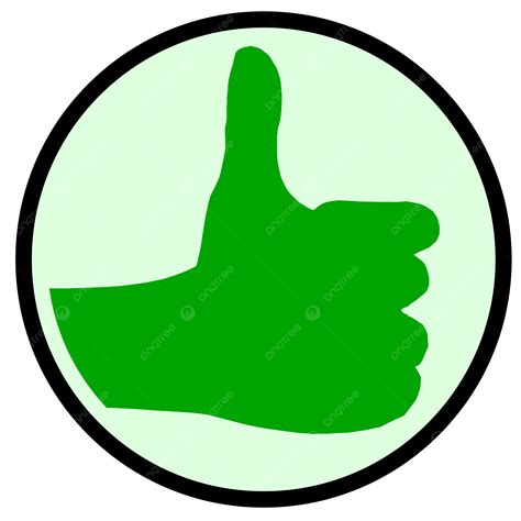 The Green Thumbs Up Sign Find, Hand, Communication, Signal PNG ...