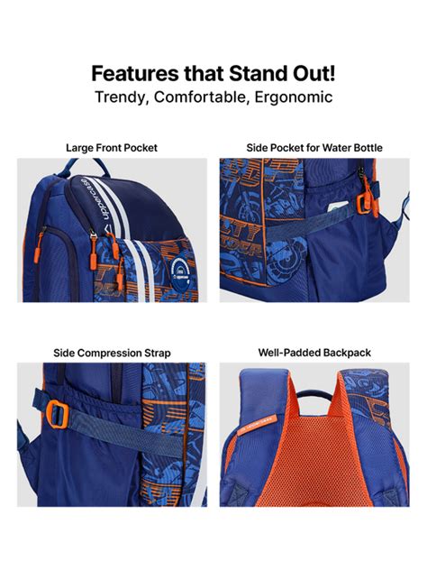 Campus 2024 Blue Backpack For School Accessory