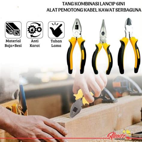 Jual Tang Potong Kombinasi Lancip 6in1 Alat Pemotong Kabel Kawat ...