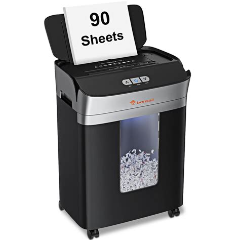 Buy bonsaii Paper Shredder for Office, 90-Sheet Automatic & Manual ...